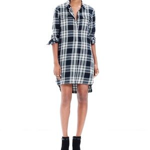 Madewell Flannel Daywalk Shirtdress Glendale Plaid